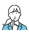 悩む女性のイラスト