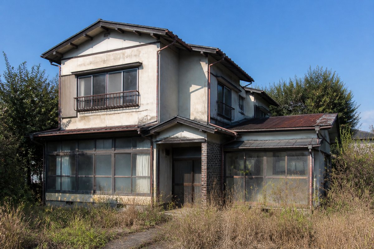 リフォーム前のボロ物件の外観